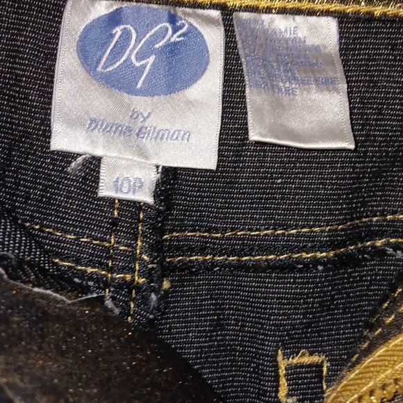 Womens sz 10p gd2 metallic gold jeans - Picture 3 of 6